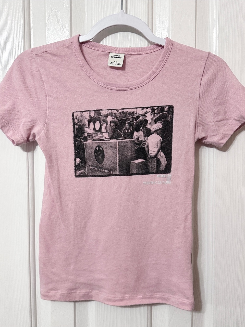 Urban Outfitters Light Pink Short Sleeve Graphic Tee